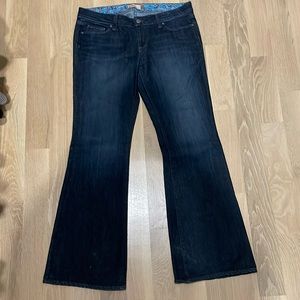 Paige Petite Dark Blue Jeans